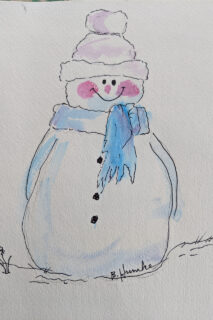 Snowman Painting